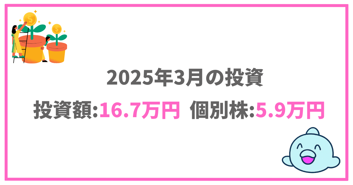 投資実績|3月の投資総額167,816円